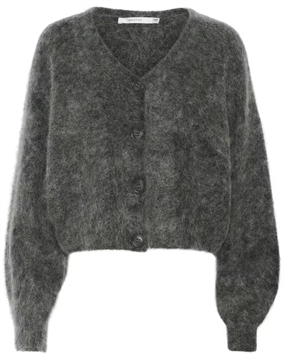 Gestuz - GZDebbie Cardigan - Charcoal Melange